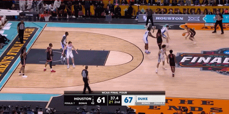 休斯敦33秒9-0逆转！杜克连续犯错 换防漏人+发球失误+罚球不中